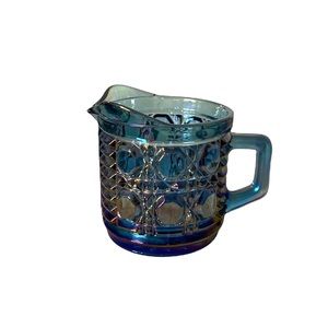 Vintage Indiana Blue Carnival Glass - Creamer